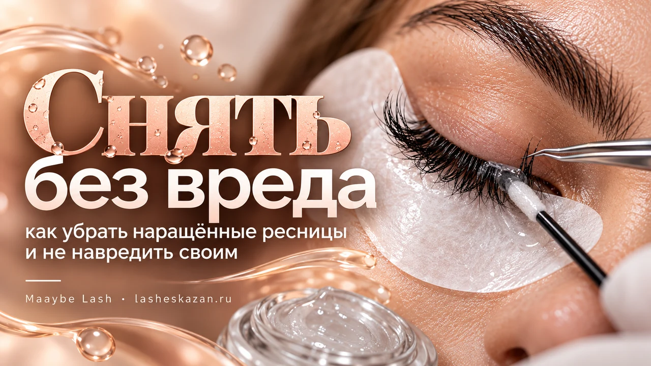 Обложка статьи «Снять без вреда»: снятие нарощенных ресниц ремувером, гелевый патч и микрощёточка